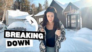 Surviving the Canadian Winter While Building My Home - Trailer Breaks Down