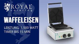 Waffeleisen Royal Catering RCWM-1500-H | Produktpräsentation