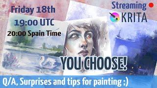 You Choose! WaterColor in Krita with hints and Q/A