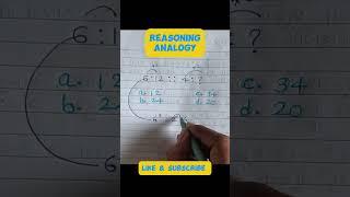 How to solve Number Analogy Question Reasoning Short Tricks #reasoning  #rrbntpc #ssccgl