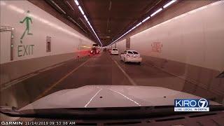 VIDEO: Drivers in SR 99 Tunnel get emergency evacuation alert