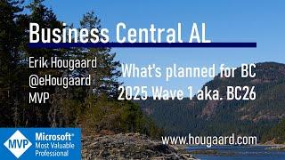 What's planned for Business Central 2025 Wave 1, aka. BC26