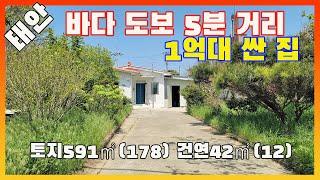 [물건번호2536]태안군 소원면 바닷가 도보5분거리 1억원대 바닷가주택 급매 합니다,  가격저렴한 주택 입니다, 지붕에 태양광발전시설 설치 되어 있어 전기요금 조금 나오네요.