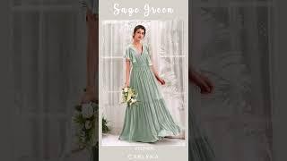 Elegant in Sage Green: The Perfect Bridesmaid Dress