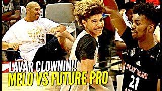 LaMelo Ball TRIPLE DOUBLE vs Future NBA Pro Jordan Brown! LaVar CLOWNIN! BBB vs TOUGH Adidas Comp!