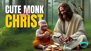  Jesus Christ & Adorable Monk Light Up the Screen with Pure Charm ️