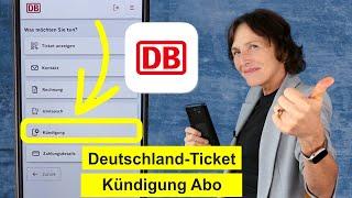 Deutschland-Ticket: Abo kündigen im Abo Portal der DB. Smartphone einfach erklärt.