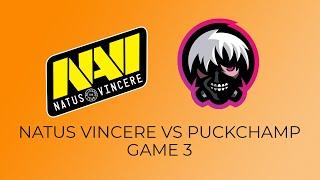 NAVI VS PUCKCHAMP Game 3 - ESL ONE DPC SEASON 2 UPPER DIVISION
