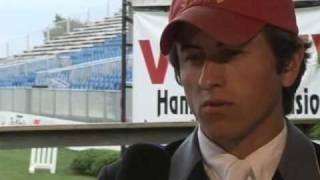 Sean Crooks at the Hampton Classic with R. Scot Evans VVH-TV