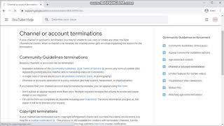 How To Get Back Terminated YouTube Channel (CA971831 Channel) | YouTube Problem Fix