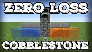 Minecraft Tutorial - Zero Loss Cobblestone Generator(Minecraft 1.17+)