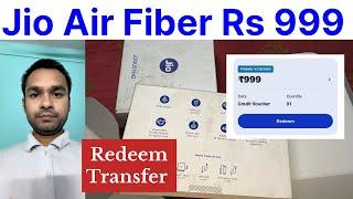 Jio air fiber 50 days Rs 999 discount voucher how to redeem