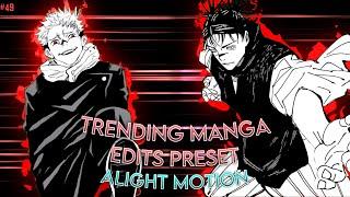 Trending Manga Edits Presets | Alight Motion