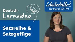 Satzreihe - Satzgefüge  Schülerhilfe Lernvideo Deutsch