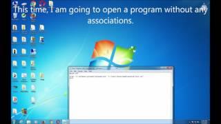 Opening Up Programs with Batch Files