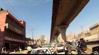 Metro Bus Construction from Saddar to 9th Avenue - 25 January 2015