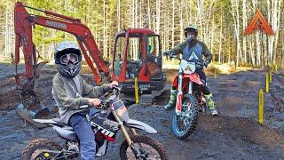 Building Backyard Dirt Bike Track from Scratch with Excavator