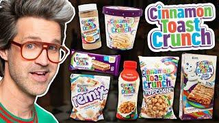 We Tried EVERY Cinnamon Toast Crunch Snack (Throwback)