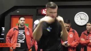 Russian Boxer Alexander Dimitrenko Shadow Boxing