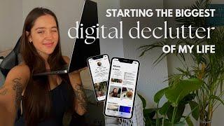 day 1 of the biggest digital declutter of my life  (summer reset & fresh start)