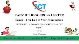 ICT Questions and Answers | Senior Three ICT -1 - End Of Year Exam | KABS ICT Paper 1 New Curriculum