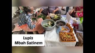 lupis mbah satinem jogja / jajanan pasar / kuliner jadul