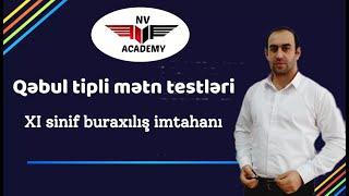 11-ci sinif buraxılış imtahanına uyğun mətn testləri - 1 Azərbaycan dili