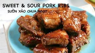 Cách làm SƯỜN XÀO CHUA NGỌT - SWEET & SOUR PORK RIBS recipe