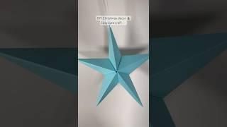 DIY Christmas decor Easy cute craft  paper star #diycrafts #papercraft #christmasdiydecor