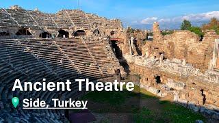 Ancient Theatre, Side, Turkey, 4K 60FPS