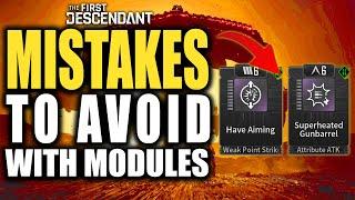 AVOID THIS MISTAKE WHEN ADDING MODULES in The First Descendant - Tips