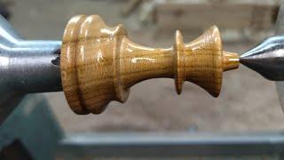 Wood turning - how to make the most beautiful chess piece