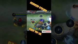 Assassin Cyclops MLBB First try #mlbb #mobilelegends #shorts #mlbbshorts #cyclops
