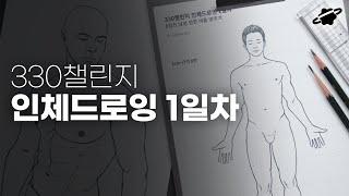 인체 그리기 기초 강좌 / 8등신 성인 남성 비율 맞추기