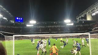 Trevor Chalobah scores first Champions League goal on CL debut ( Chelsea 4 Juventus 0 ) CROWD VIEW