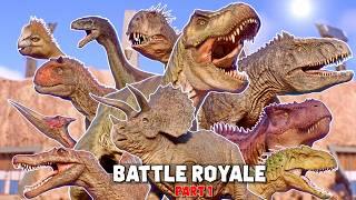 DINOSAURS BATTLE ROYALE: PART 1 - FIGHT AT BIOSYN VALLEY | JURASSIC WORLD EVOLUTION 2