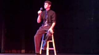 Ethan McBride Singing "Remember When it Rained" at Thatcher EFY! Josh Groban