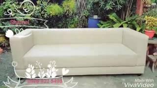 modern 4 seater sofa with detachable back cushions