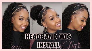 How To Apply Headband Wig || Glueless Wig Install || DONMILY HAIR