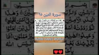 SURAH At-Teen#shorts #quran#tilawat#viral#edit  #trending#beautiful #youtubeshorts#youtube