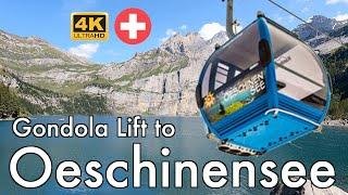 Lake Oeschinensee Gondola Lift | Kandersteg to Oeschinensee cable car | Stunning panoramic view