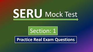 Seru Mock Assessment Section1 | Seru Mock Test Practice