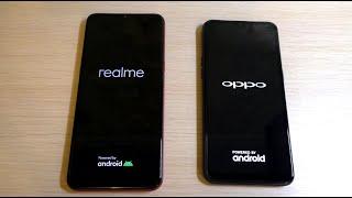 REALME C3 vs OPPO A1k Bootanimation