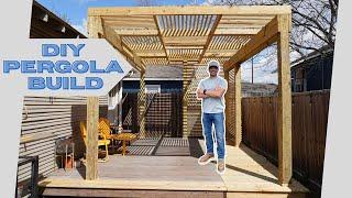 DIY Pergola Build and Deck Extension / How to Build a Modern Pergola