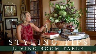 LIVING ROOM TABLE: Styling Tips, Thrifting Finds and Clever Hacks || Linda Vater