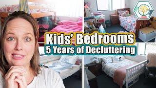 Decluttering Kids' Bedrooms 5 Years Before and After Clean With Me Motivation