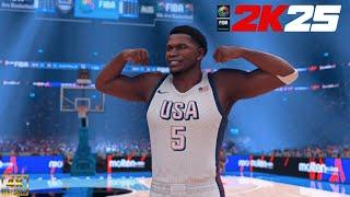 Anthony Edwards Late Game Takeover at the World Cup! | NBA 2K25 FIBA Mode | Canada vs. USA