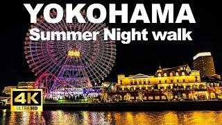 【4K】Yokohama Walking Tour - Japanese Youth Summer in Minato Mirai