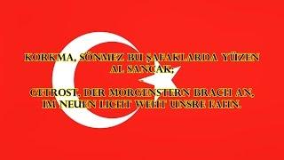 Nationalhymne Türkei - İstiklâl Marşı (TR/DE Text)