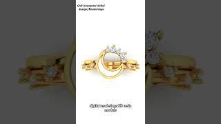 Sun and moon inspired custom engagement ring & wedding ring #howlsmovingcastle #engagementring